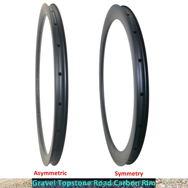 700C Gravel Road Bike Carbon Rim Tubeless Clincher Bicycle Rim 28 32H 30x30mm