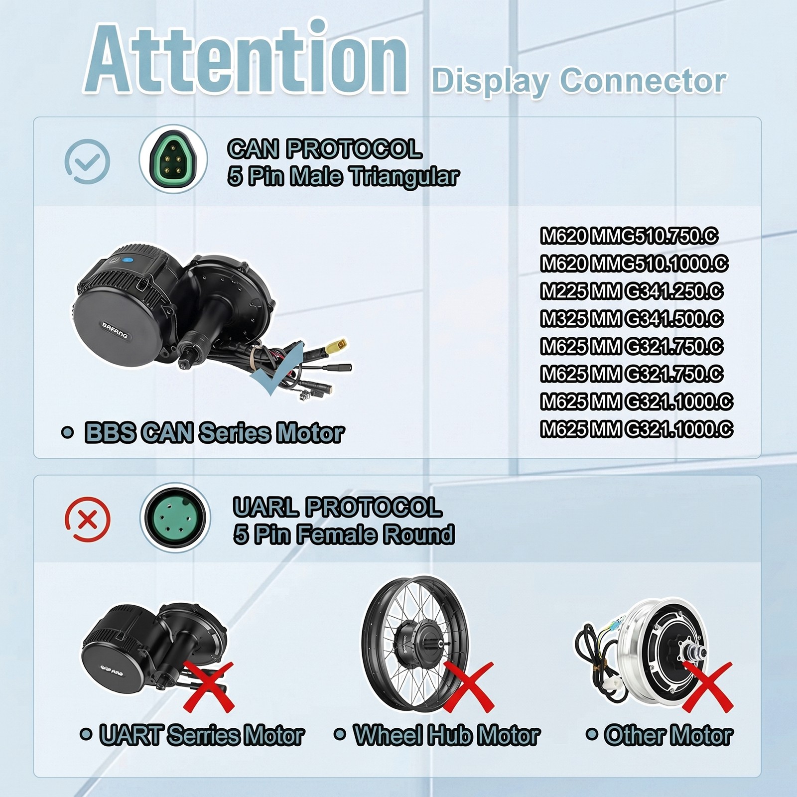 CAN Protocol KD1286/C010/C101 Display for BAFANG Mid Motor-3.5inch E-BikeDisplay