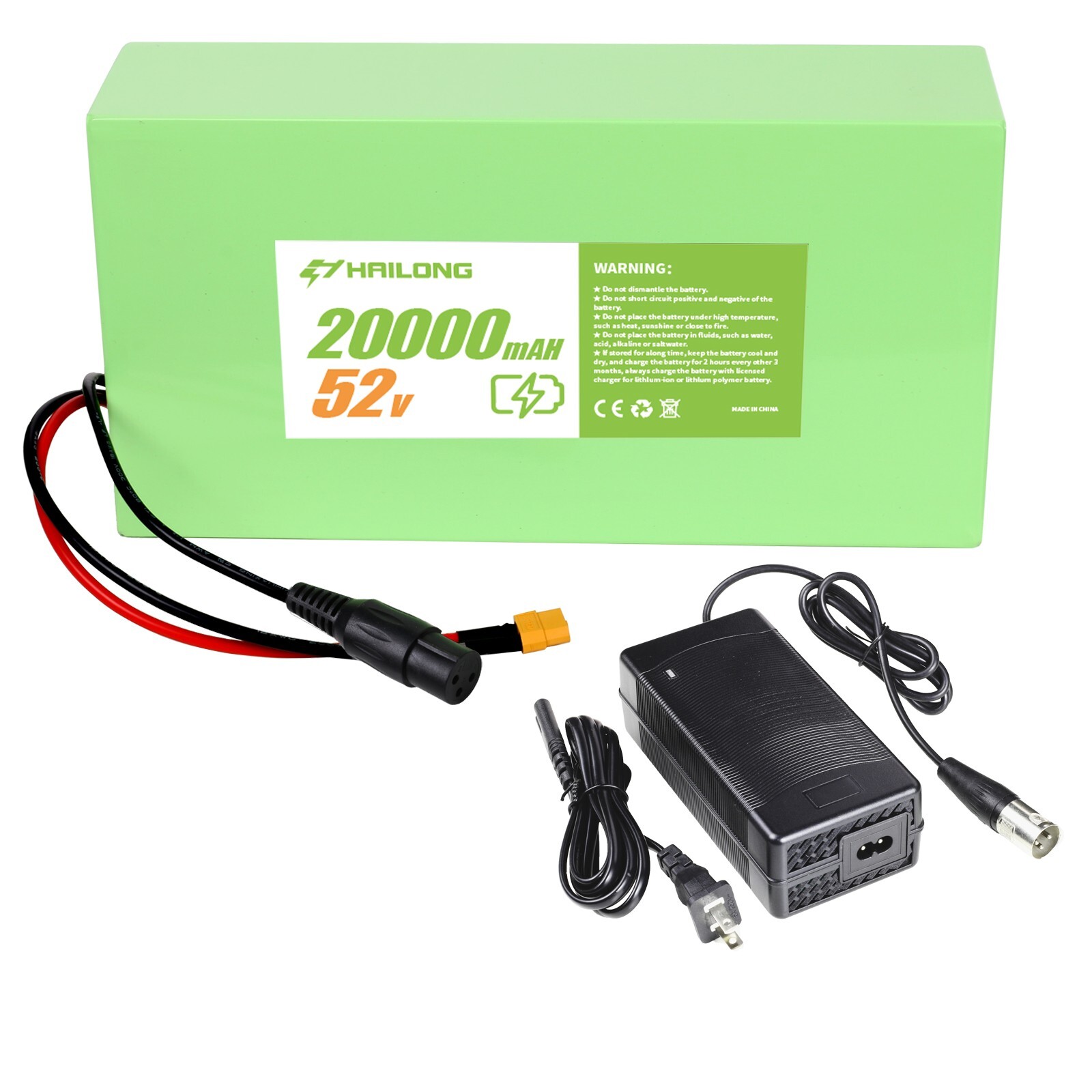 Used 52V 20AH Battery li-ion Battery for 200-1500W Motor Battery BMS