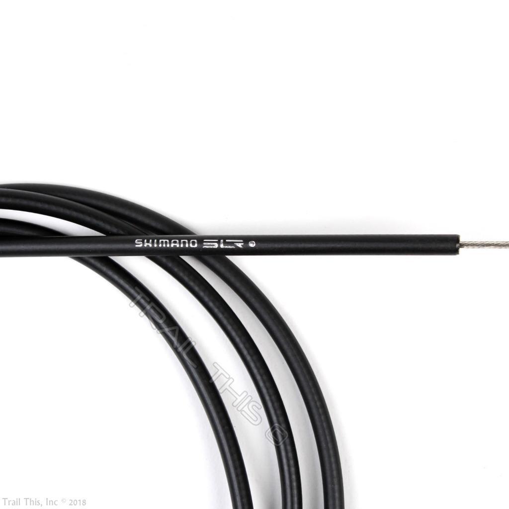 Shimano Road Bicycle Brake Cable and Housing Set w/ Caps and Crimps – Black