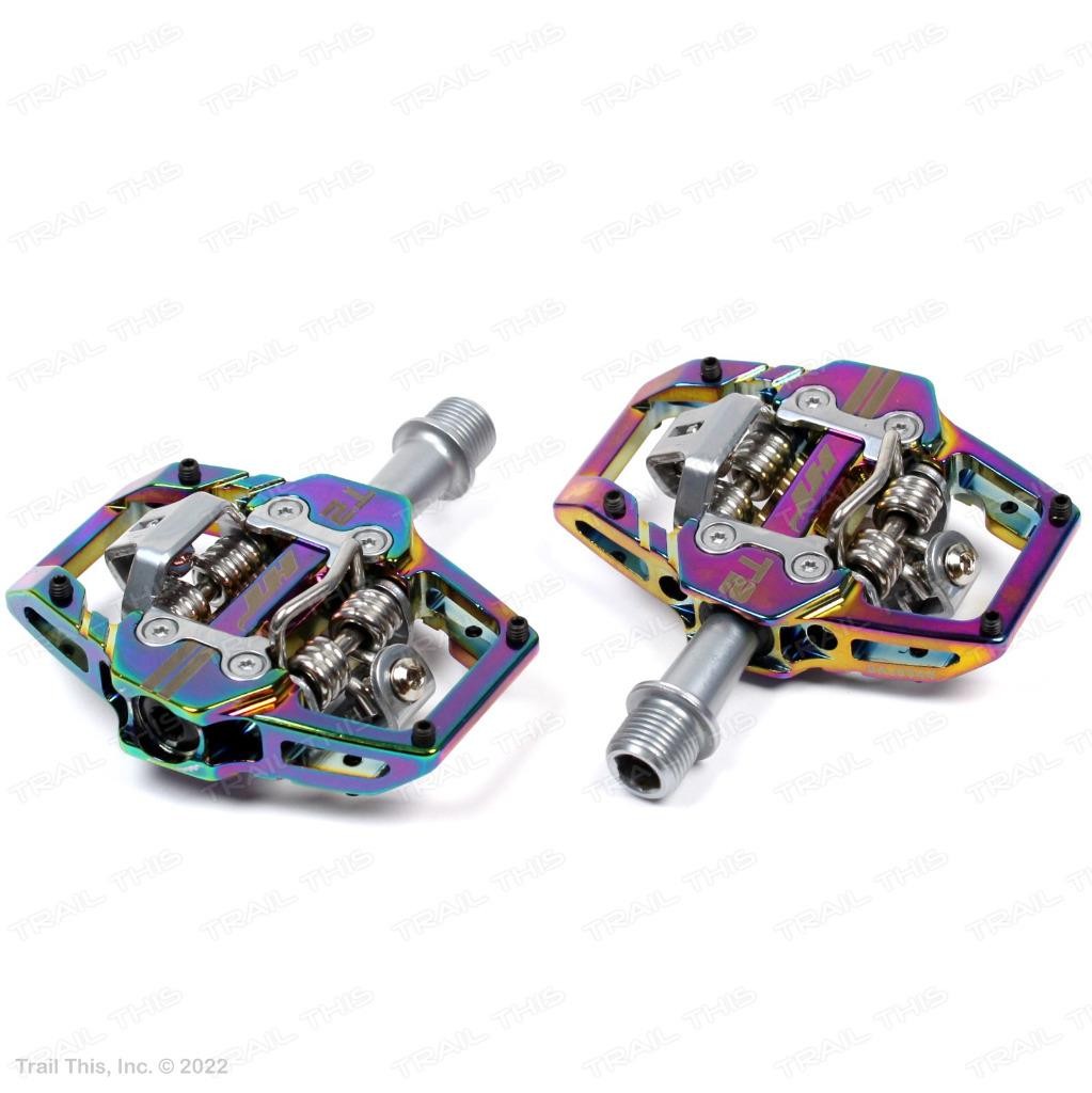 HT Components T2 Oil Slick – Enduro Race Bike Style Bicycle CrMo Pedals