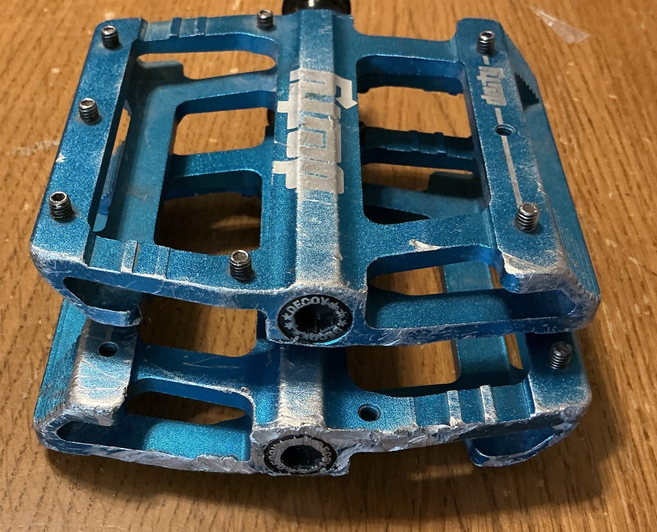 Deity Components ALLOY Flat Platform Pedals Decoy MTB Mountain Bike Blue 9/16″