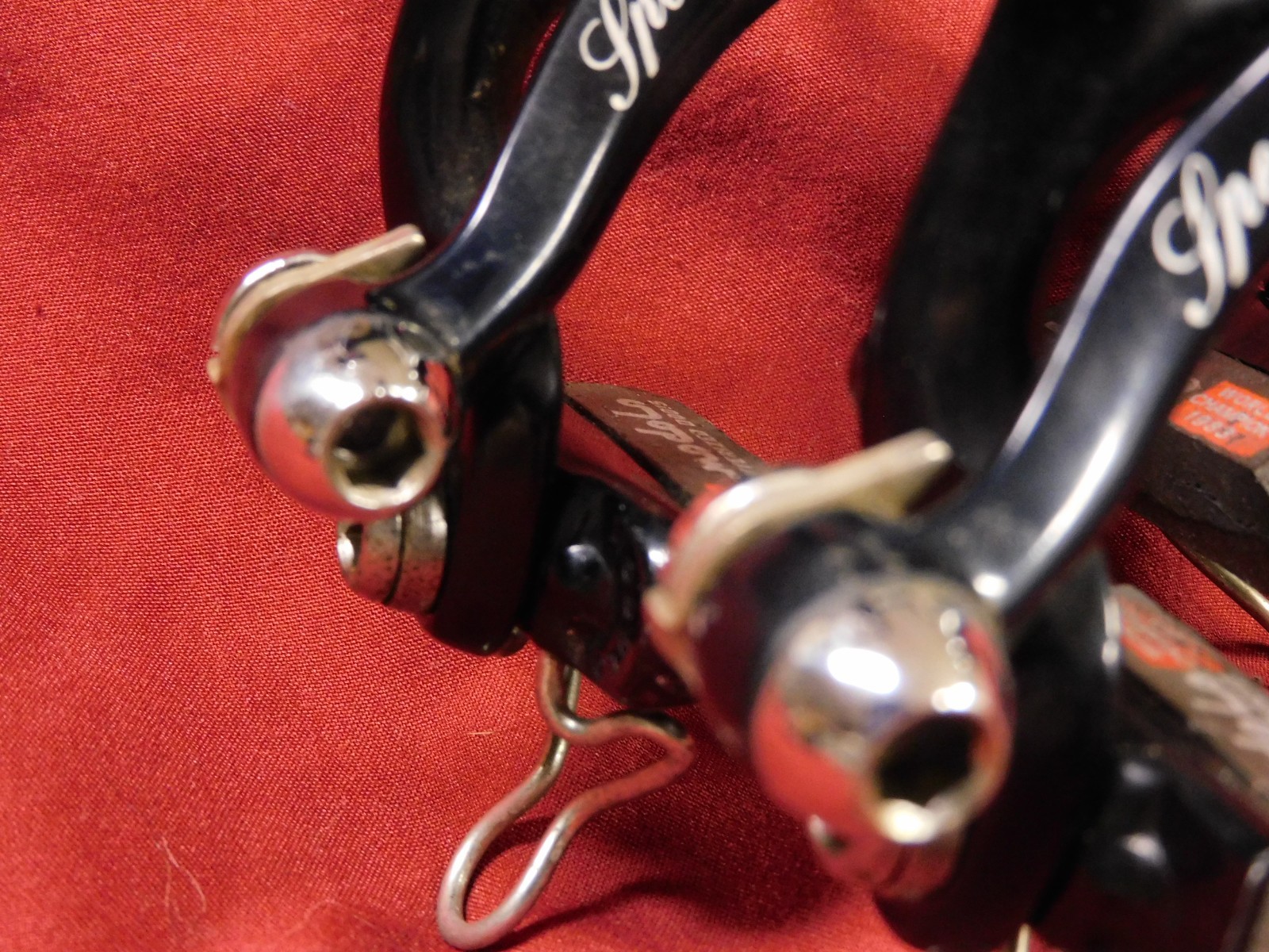 1980’s Vintage Modolo Speedy Black Alloy Calipers 47 mm Reach w/ Allen Bolts