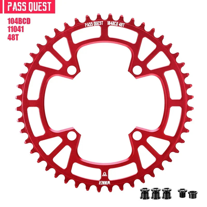 MTB Bicycle Round 104BCD Chainring 32T/34T/36T/38T/40T/42T/44T/46T/48T Plate