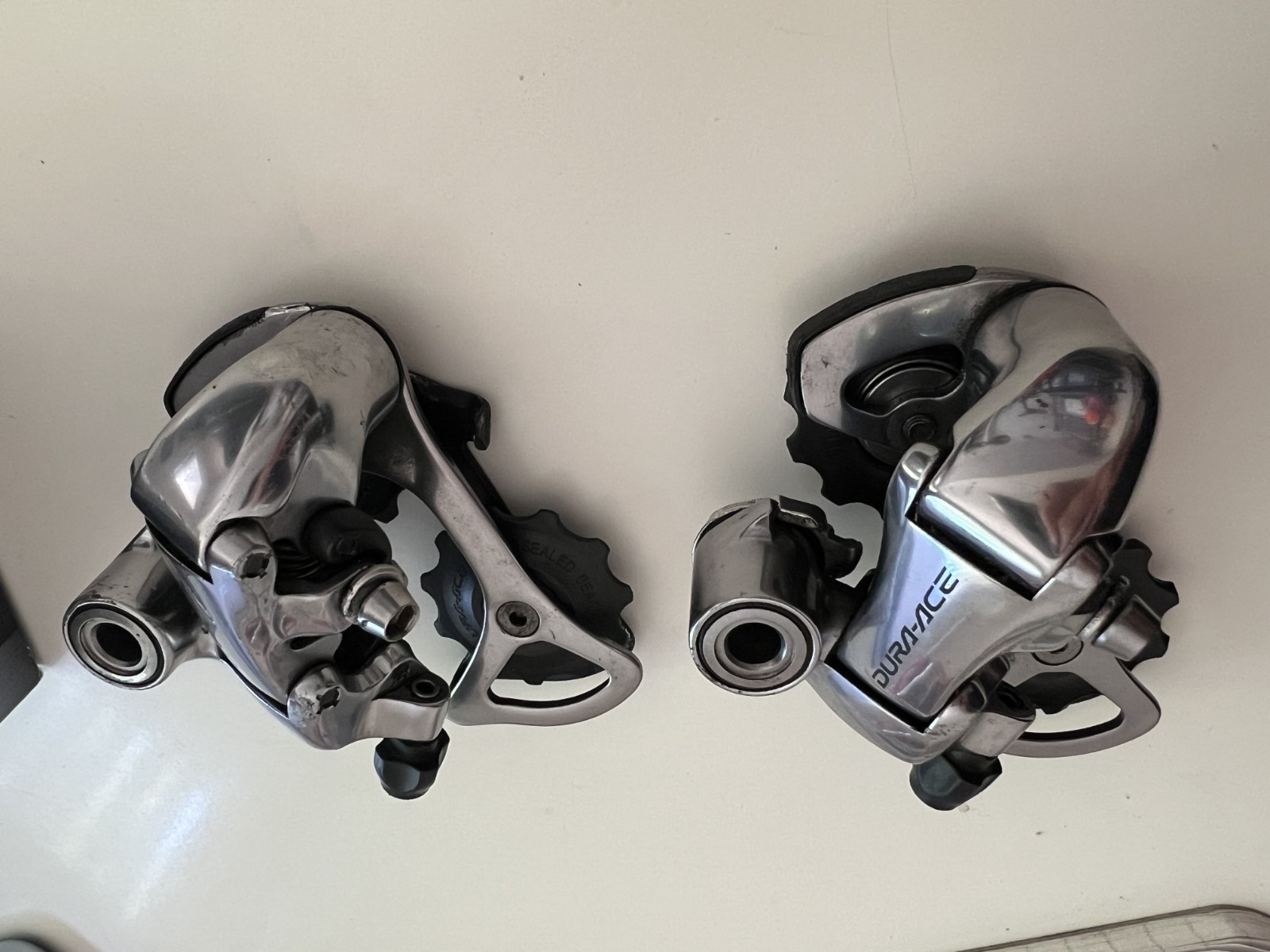 Two (2) SHIMANO DURA ACE 7800 10 SPEED REAR DERAILLEURS – SHORT CAGE