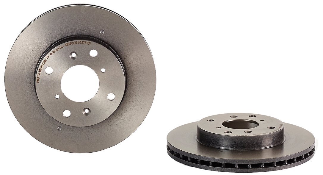 Brembo 09.6753.21 UV Coated vented Front Brake Rotor ACURA/HONDA/HONDA (GAC)…