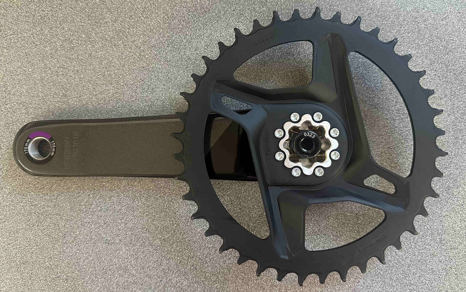 SRAM Force 1 AXS Wide Power Meter 170mm Crankset: 12-Spd, 40t, Direct, D2 *OE*
