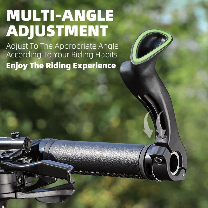 MTB Bike Handlebar Bar Ends Ergonomic Extended Bicycle Bar Ends Black a Pair