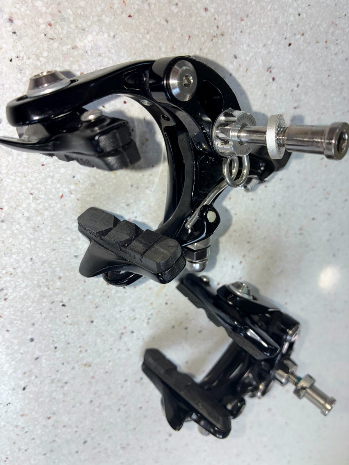 TRP Standard Center Mount Rim Brake Road Calipers Titanium Hardware 270 Grams!!!
