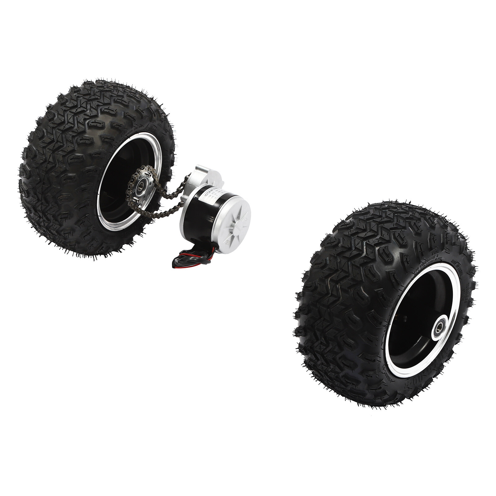 Double Wheel Motor Drive For Electric Cart Scooter Air Wheel Conversion Kit 250W