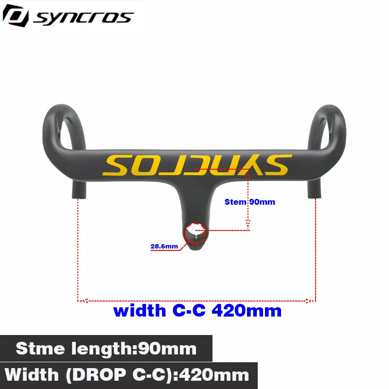 400/420/440mm Carbon Road Bike Handlebar Internal Routing Bicycle Handle Bar