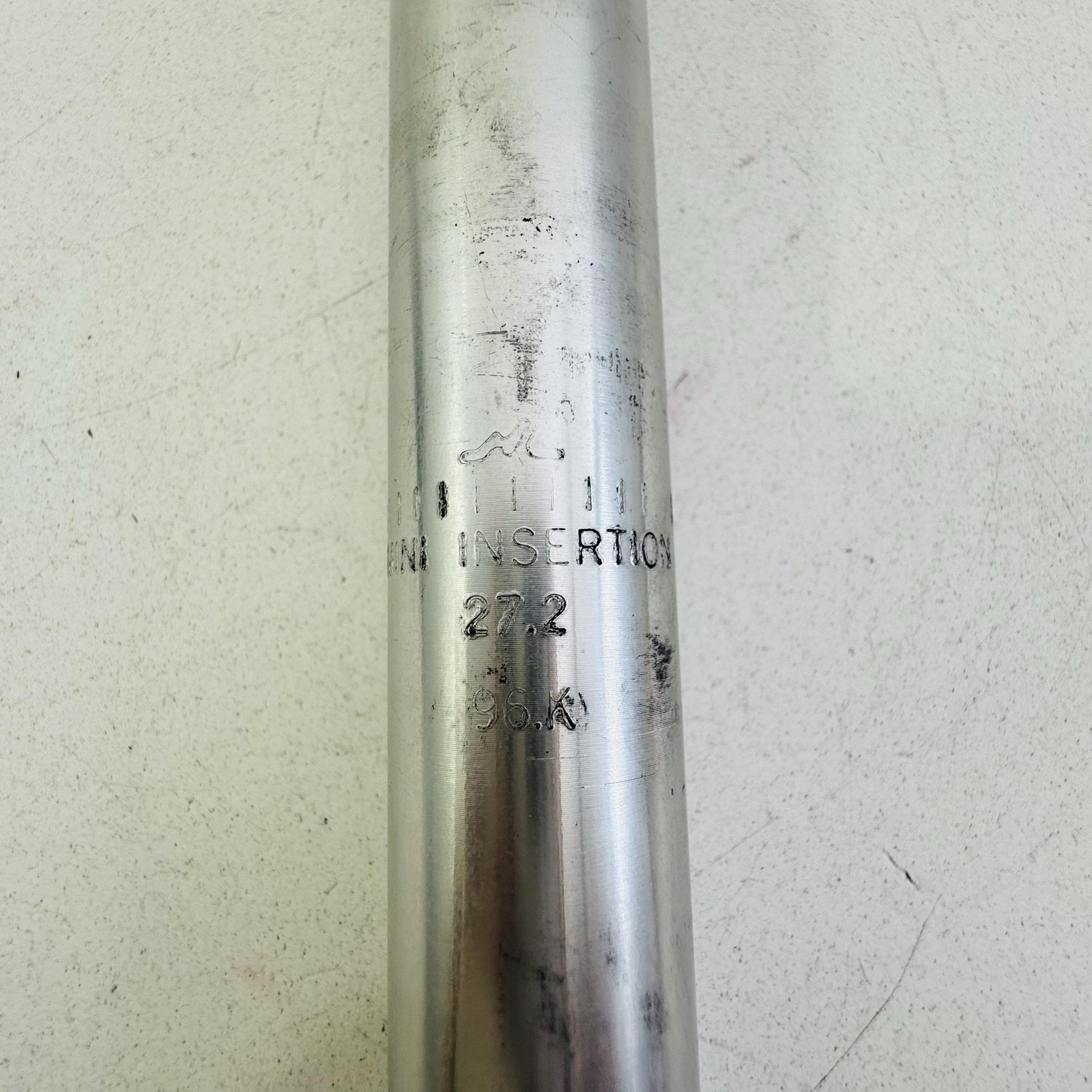 Vintage MTB Seatpost 27.2mm Silver 24 mm Bicycle Aluminum Plain Road Bike A2