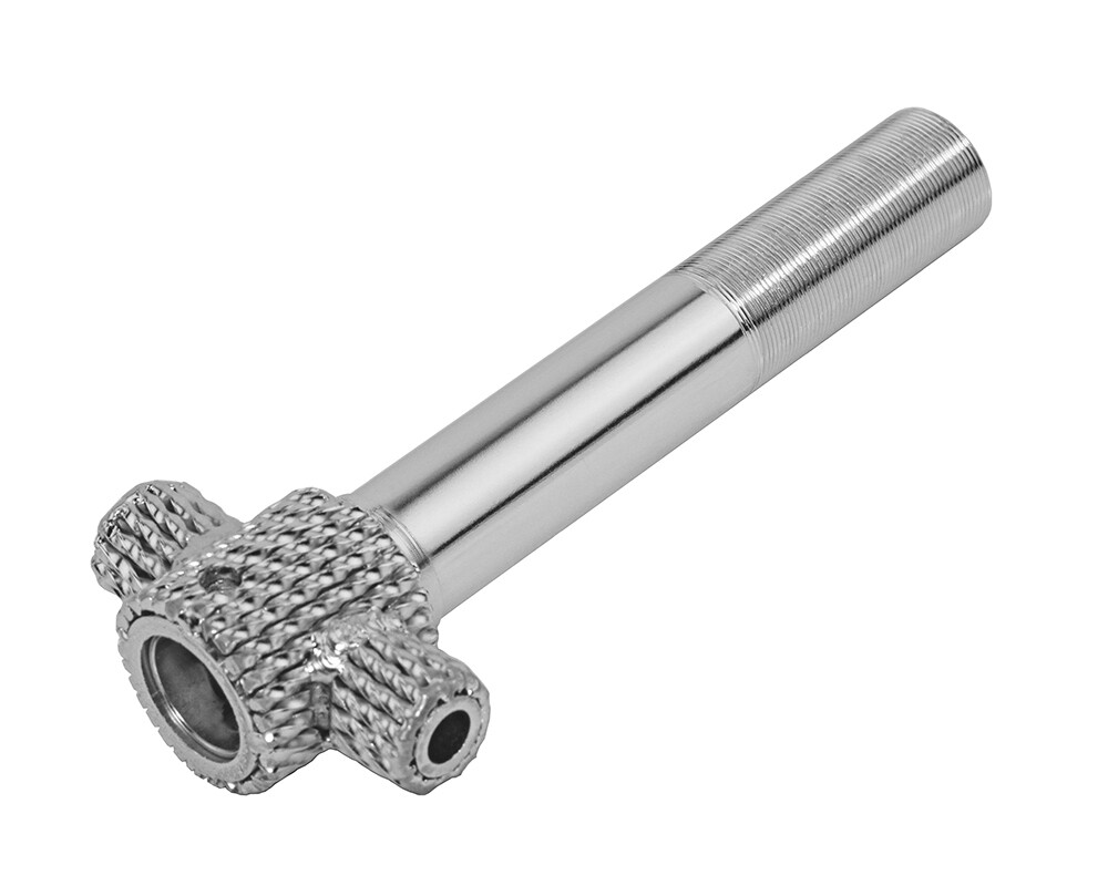 5-1/2″ LONG Twisted F&R LOWRIDER 20″ Bike Chrome OR Gold STEERING 22.2mm TUBE