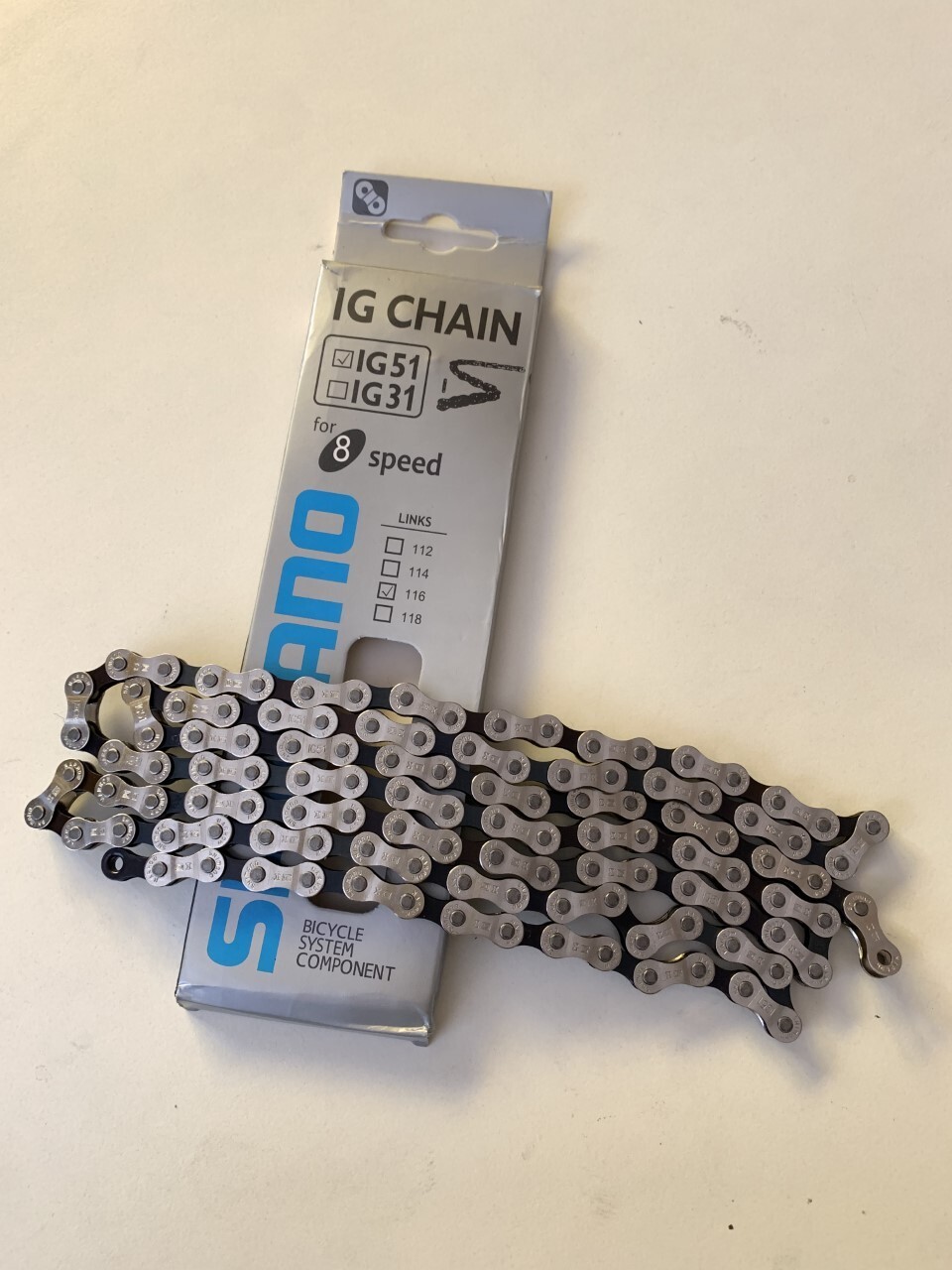 New Bike Chain Bicycle Chain 116 links 6-7-8 Speed – NIB