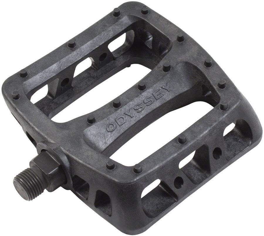 Odyssey Twisted PC Pedals – Platform, Composite/Plastic, 1/2″, Black