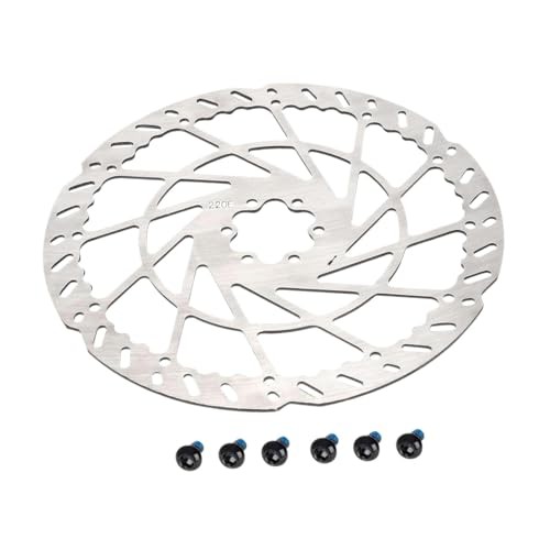 220mm Motorcycle Brake Disc – 2.3mm Thick Steel Rotor, 6‑Hole Design,