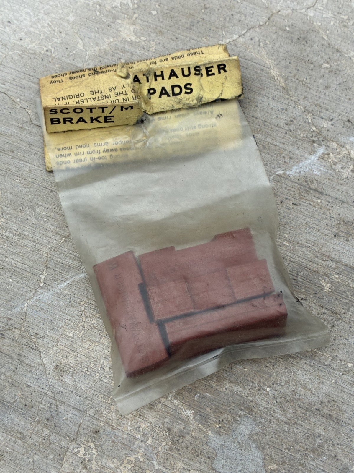 NOS Scott Mathauser Brake Pad Inserts Size W for Weinmann Universal SunTour