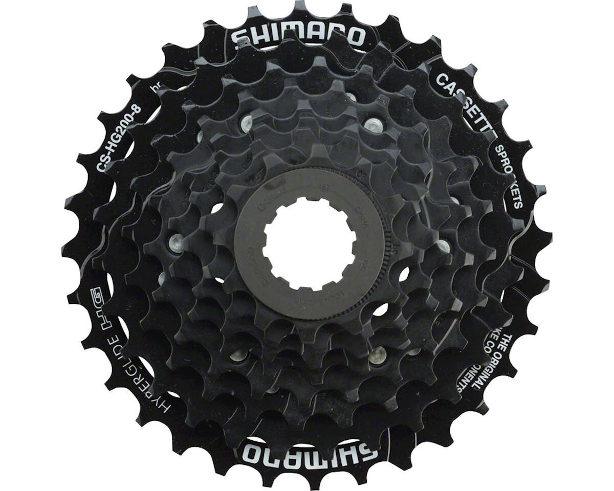 Shimano HG200-8 speed Hyperglide Cassette 12 x 32 Teeth Black 81232