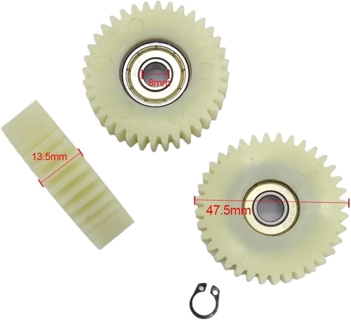 36T Nylon Motor Gear Set for Bafang E-Bikes – Durable Gear Replacement Kit