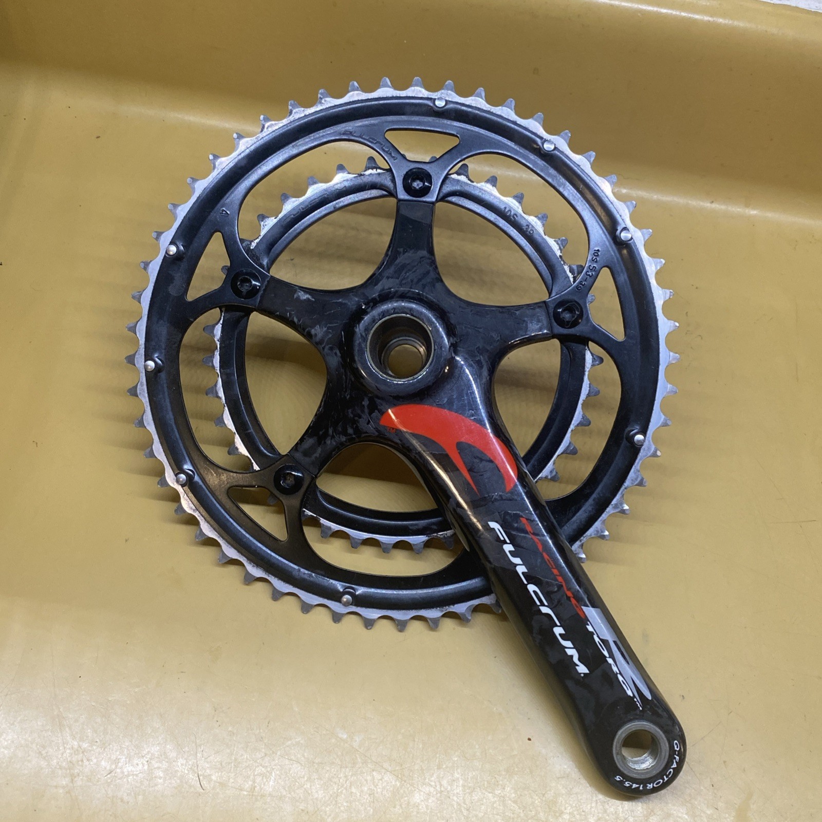 Fulcrum Racing R Torq Carbon 170mm Double 53/39t 130BCD Crankset Bottom Bracket