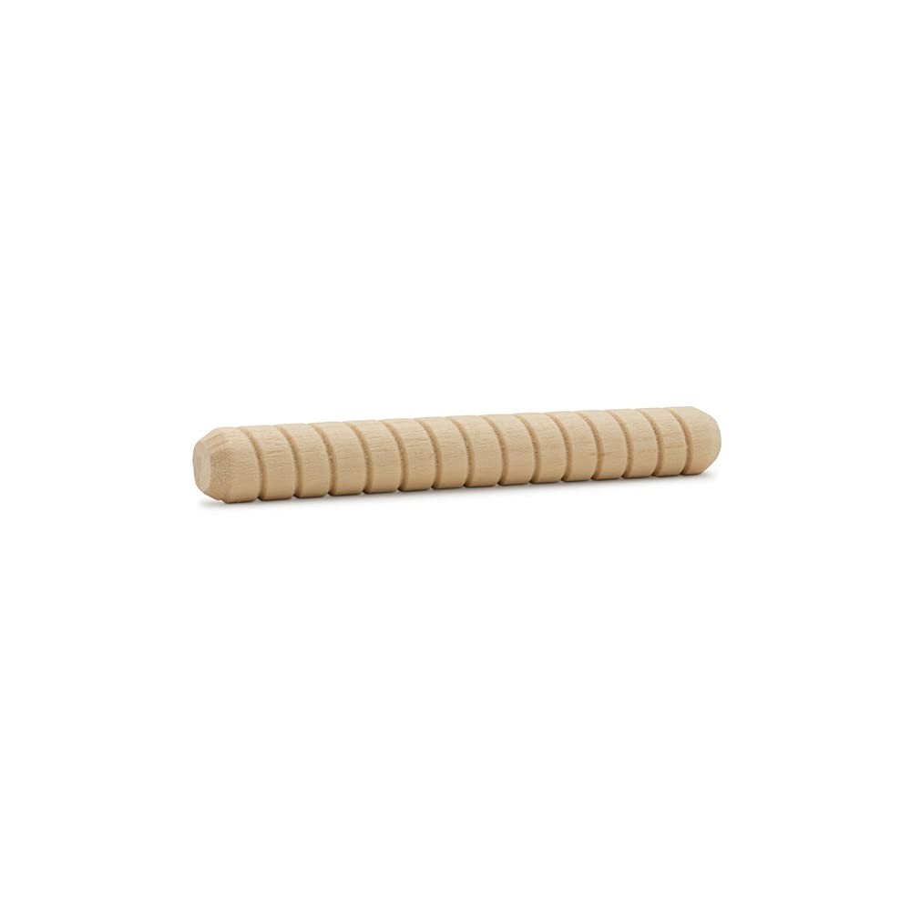 Wooden Dowel Pins 3/8 inch x 3 inch, Pack of x 3 Natural Wood