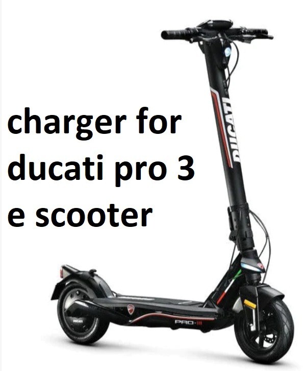 🔥 battery Charger for ducati pro 3 PRO-I EVO SAFE RID Eelectric scooter 🔥