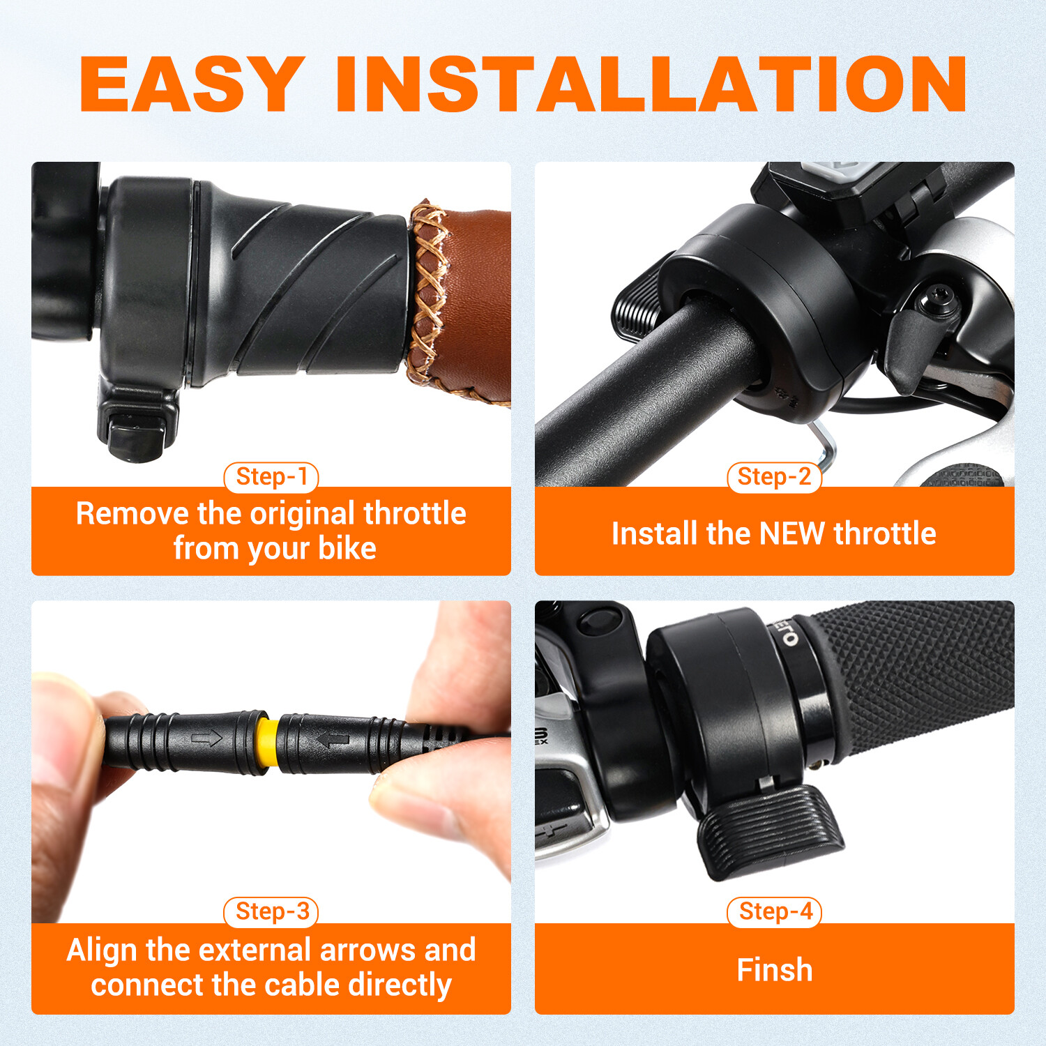 Addmotor Thumb Throttle Accelerator 3PIN Finger Speed Control Assembly for Ebike