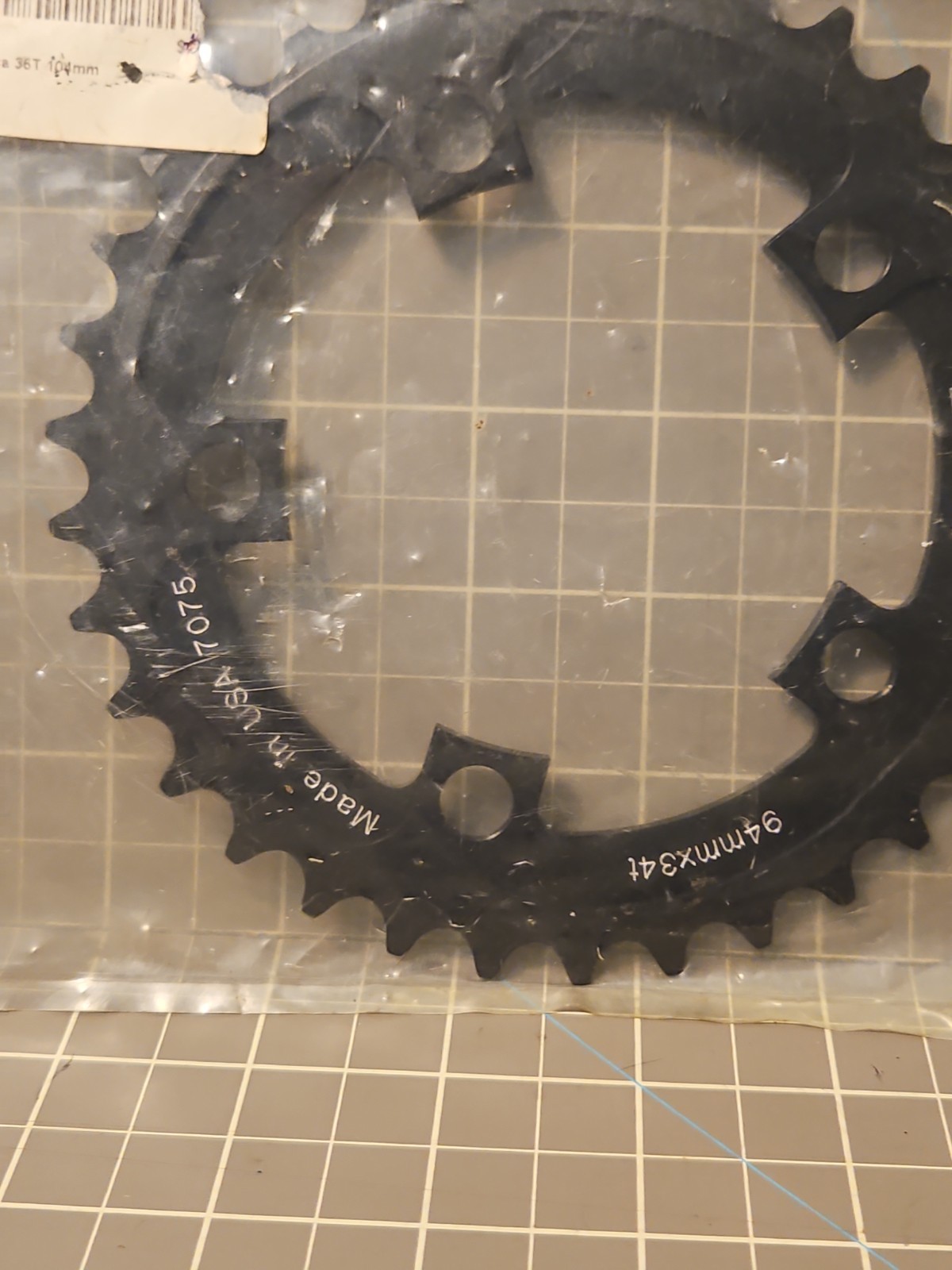 Salsa Chainring 34t Black Alloy 90s NOS New 94mm USA 7075 MTB Vintage 90s