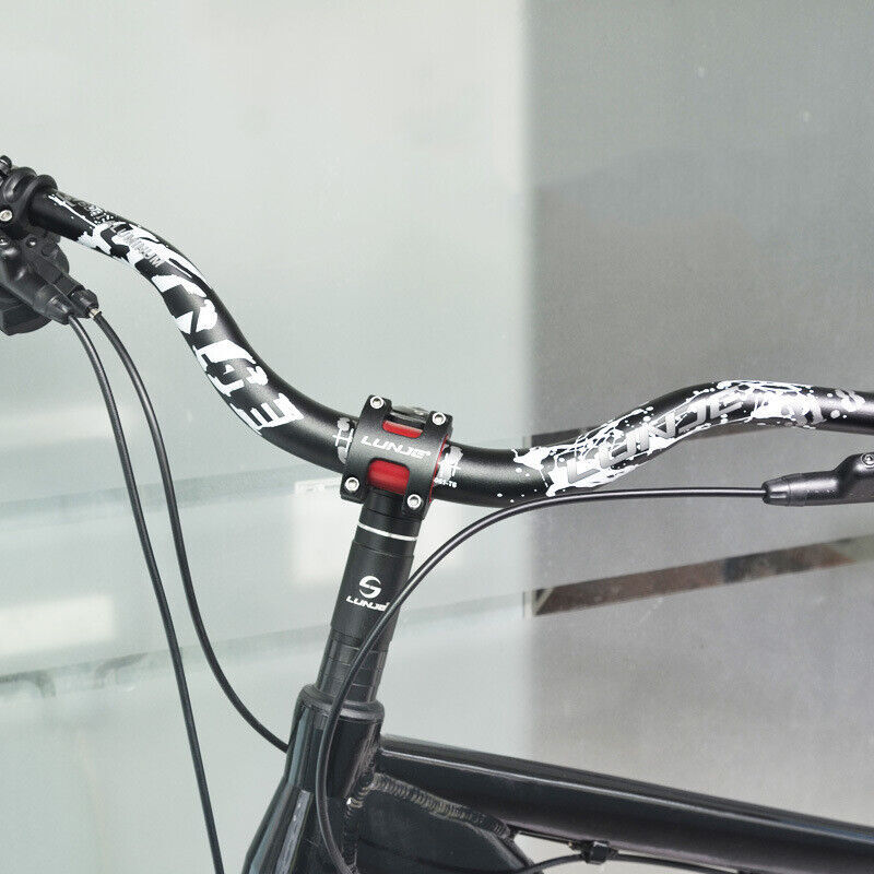 US Mountain Bike Riser Handlebar Aluminum Alloy MTB Handlebar 31.8mm Diameter