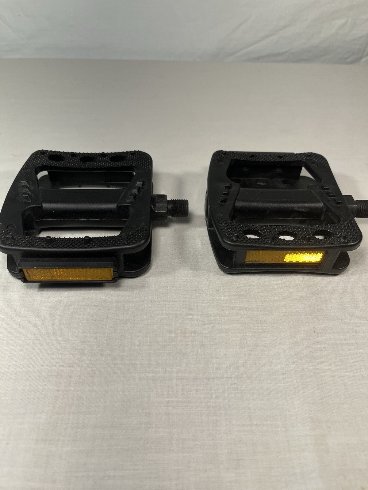 Black BMX/Kids Bike Platform Pedals – 1/2” – Pair – Good Used Condition