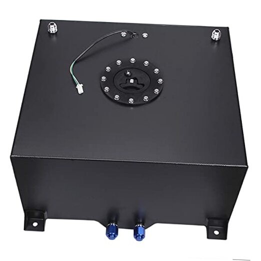 Universal 5 Gallon 20L Fuel Cell Tank with Cap and Level Sender 5 Gallon Black