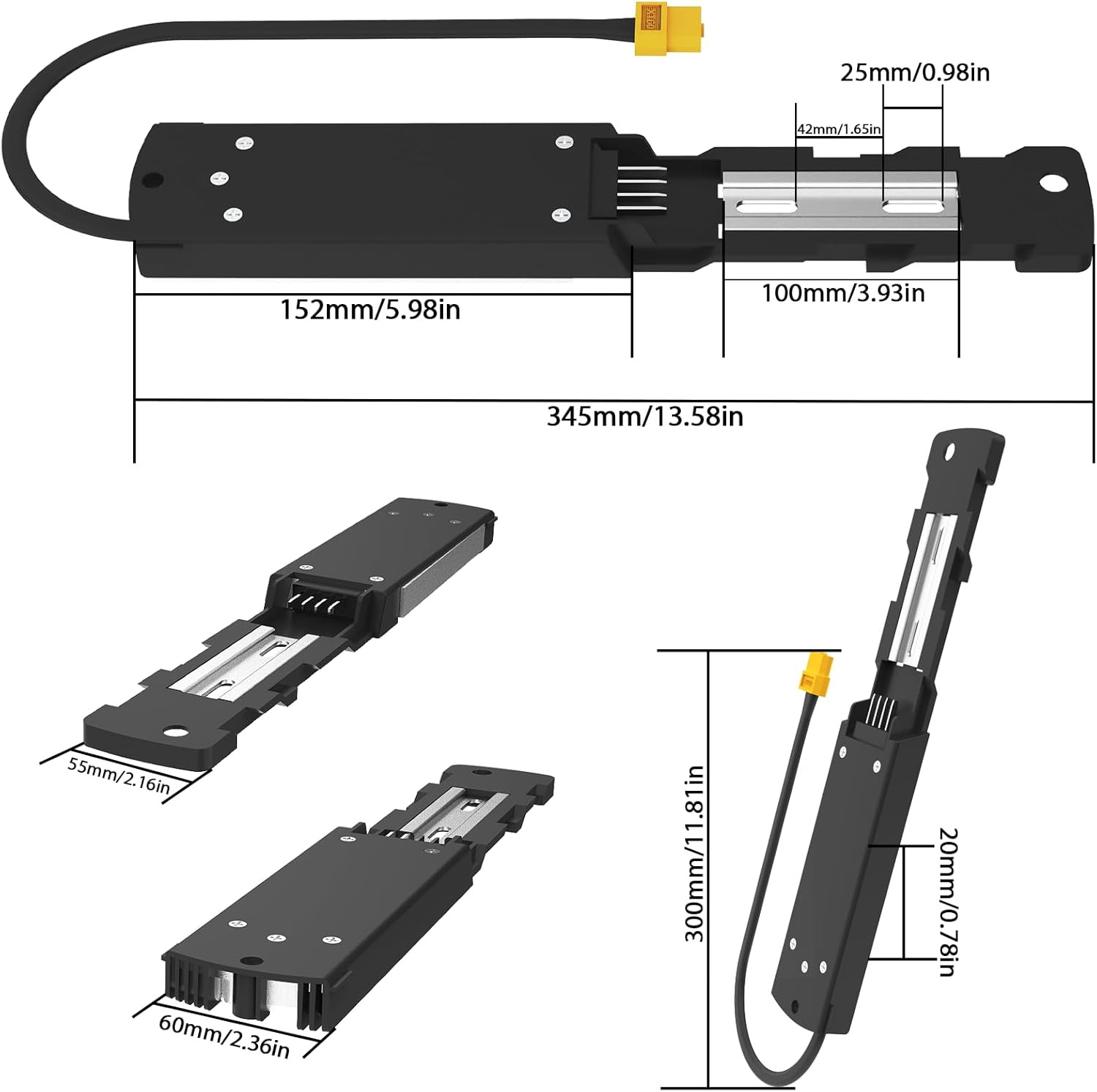 Ebike Battery Base Bottom Holder for Hailong Electric Bike Battery Mounting Plat