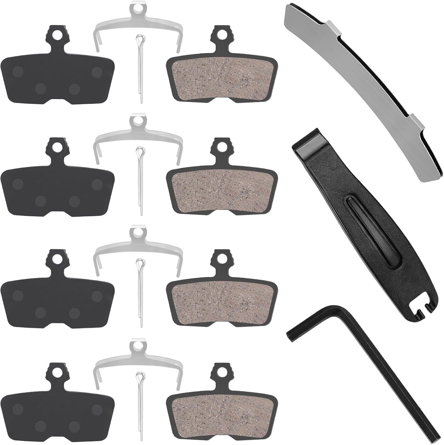4-Piston MTB Bike Brake Pads Compatible with SRAM Code,Code R,Code RSC and Guide