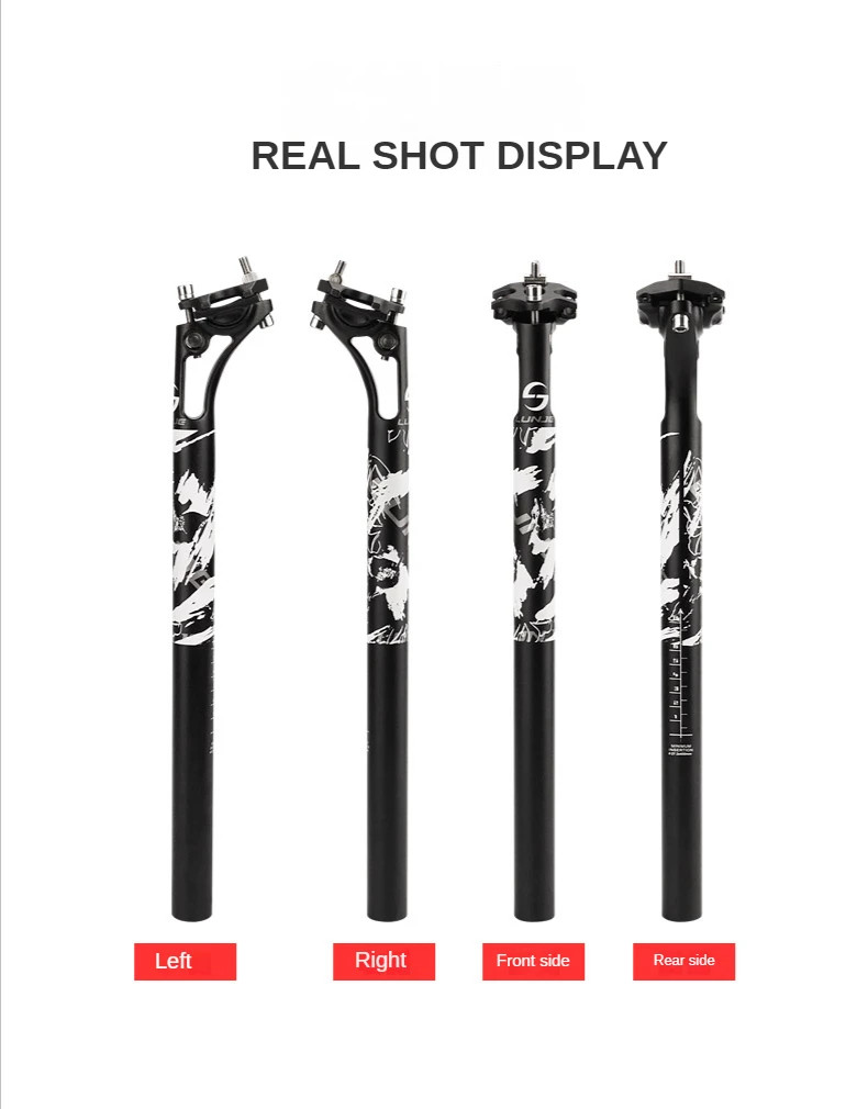 LUNJE MTB Suspension Seatpost 27.2/30.9/31.6mm Shock Absorbing Bike Seat Post