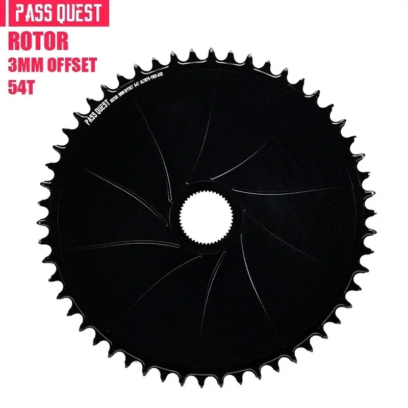 3mm Offset Round Narrow Wide Chainring 42-54T for Gravel Bike Crank 12 Speed