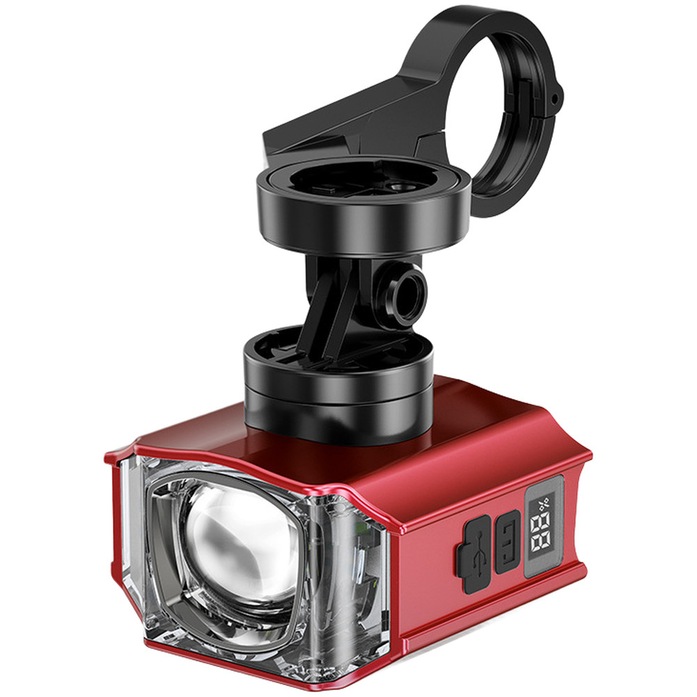 USB-C Powered Front Light for Bicycles Aluminum Body Remote Dual Light Control
