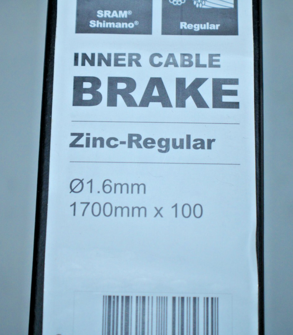 Ciclovation Brake Cable Set 1700mmx100 1.6mm SRAM Shimano Zinc-Regular ShipsFree
