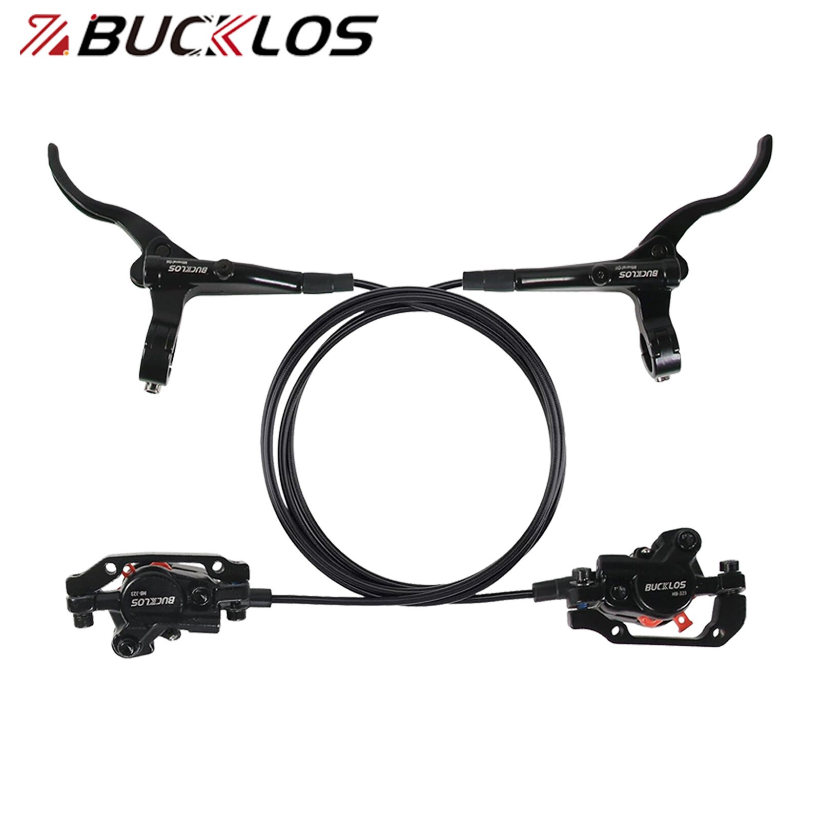 Pair MTB Bicycle Hydraulic Disc Brake 2 piston Front/Rear 160mm Rotor Aluminum
