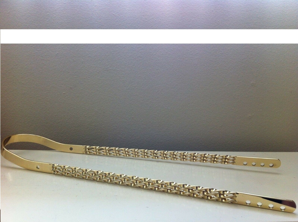 Gold SISSYBAR Triple Flat TWISTED Lowrider Cruiser Bikes Cycling New!