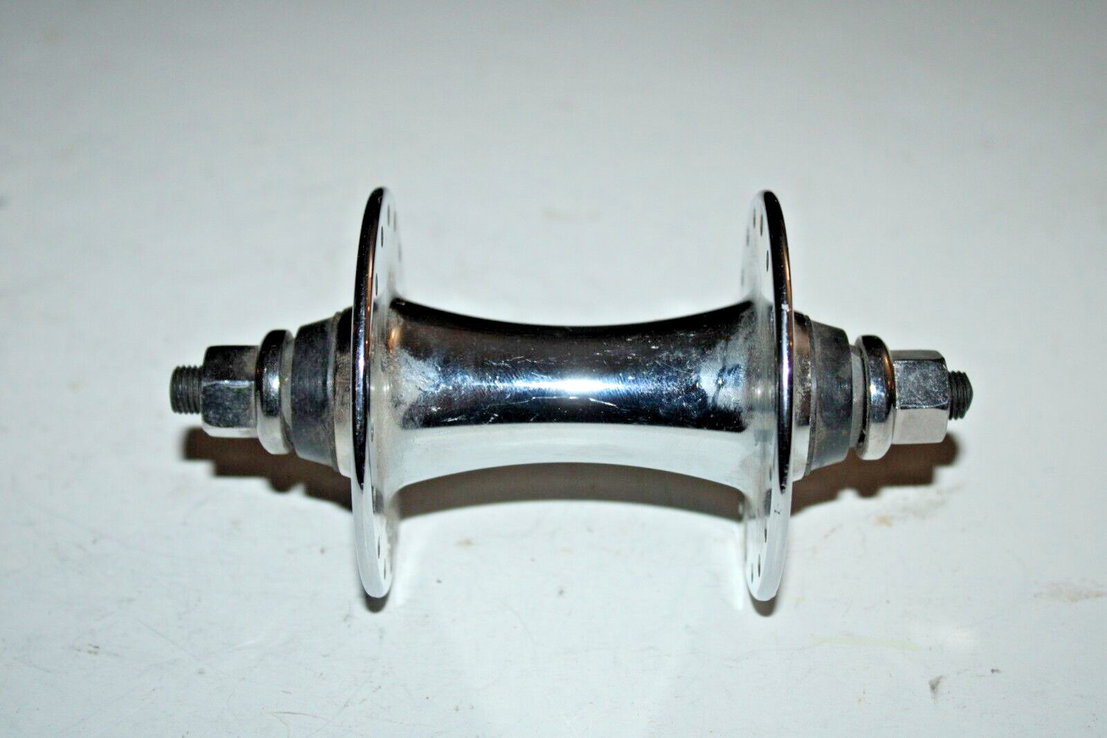 Front Track Bike High Flange Hub 100mm 32h Loose Ball Silver Nut/Bolt Ships Free