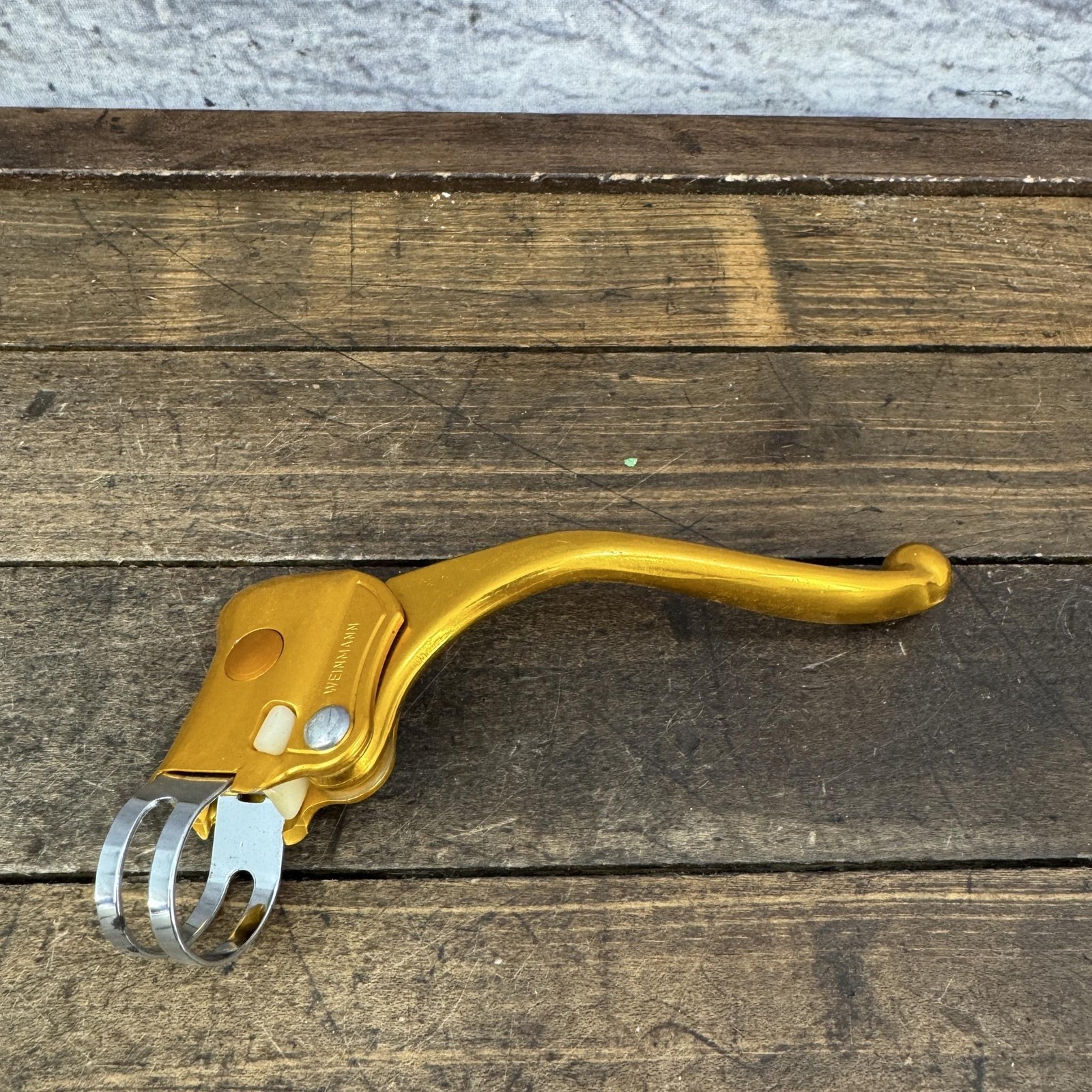 Vintage Weinmann BMX Brake Lever Right Gold Prebent 4 Finger Old School 70s 80s