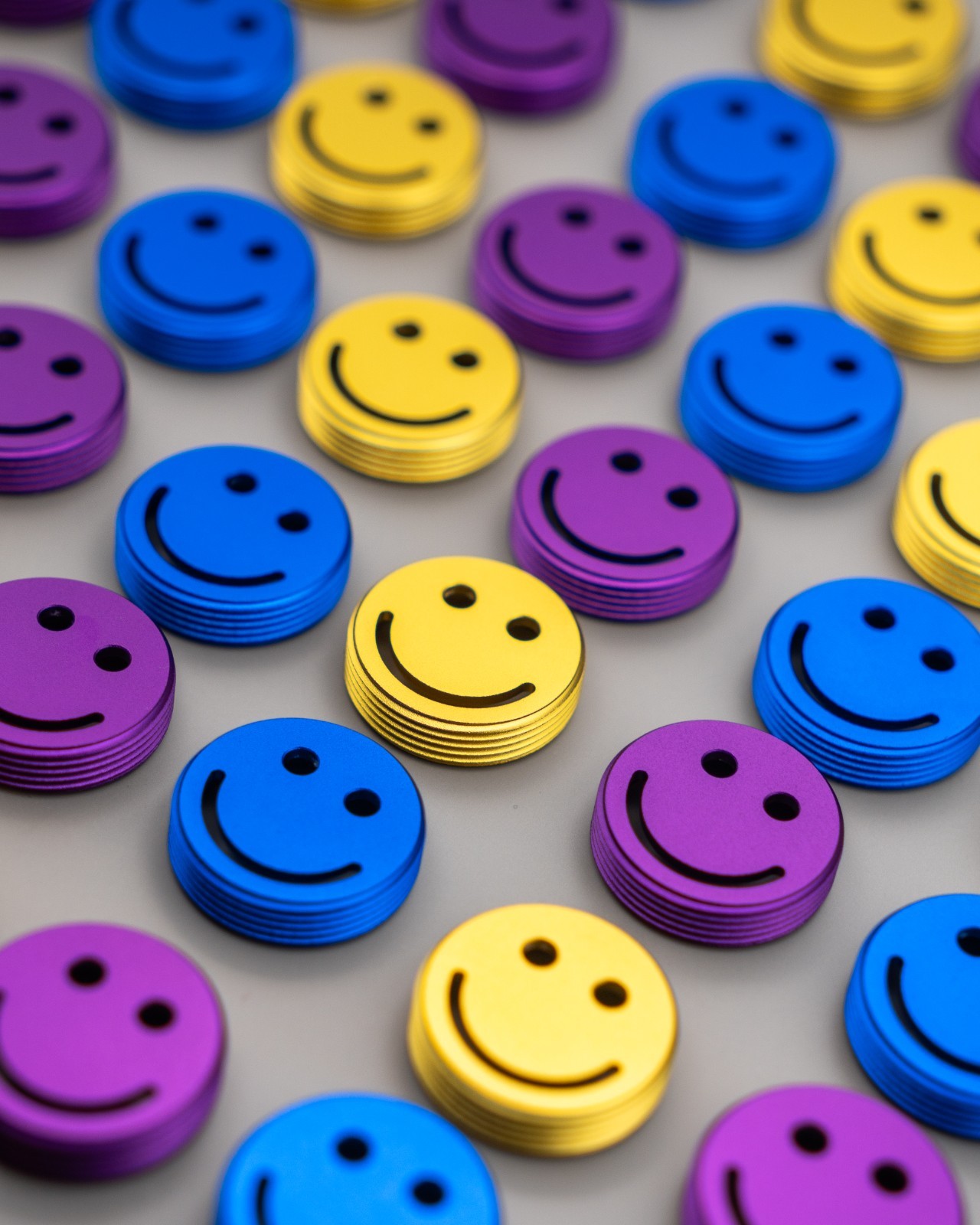 Smiley Aluminium Crankset Caps (Universal Square taper compatible)
