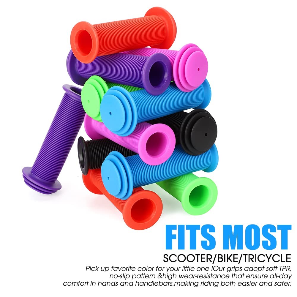 Kids Bike Grips 105mm – Purple Handlebar Grips for Bikes & Scooters