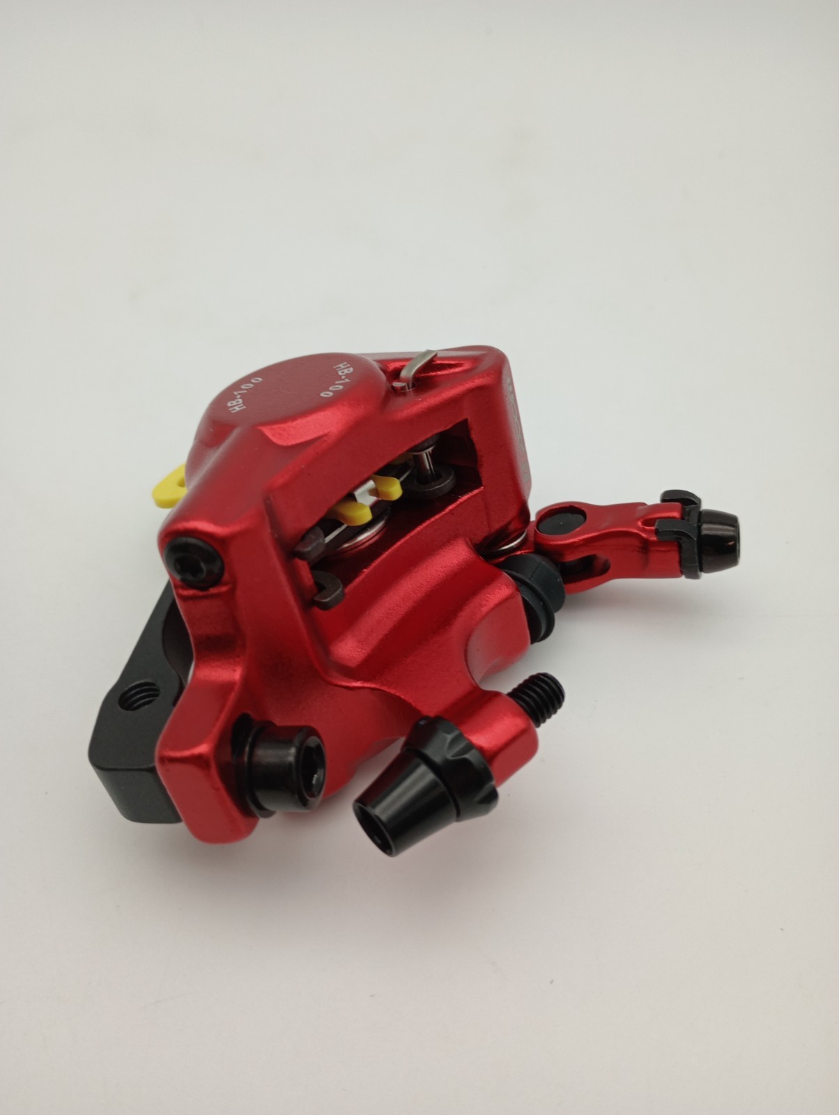 Hydraulic Disc Brake Calipers for Mountain Bikes – Front & Rear Set, Red, XTech
