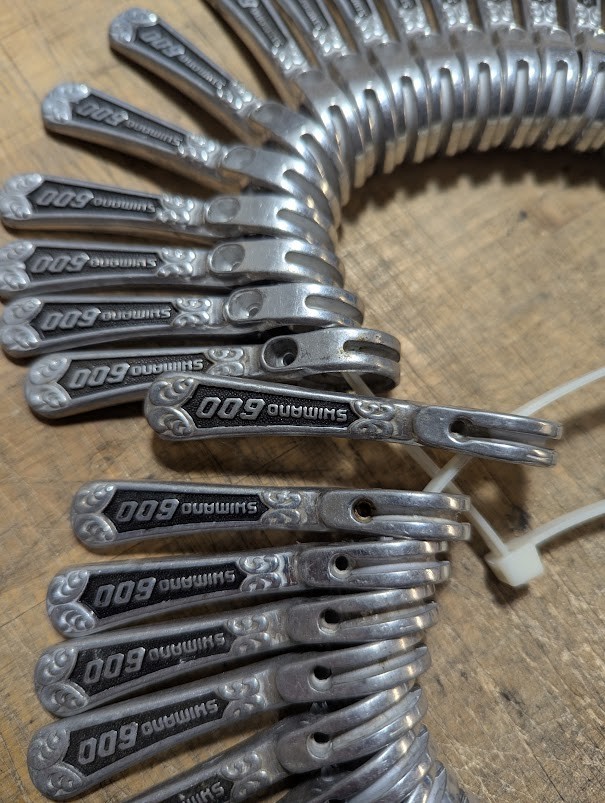 Shimano 600 Arabesque downtube shifter levers NOS Made in Japan