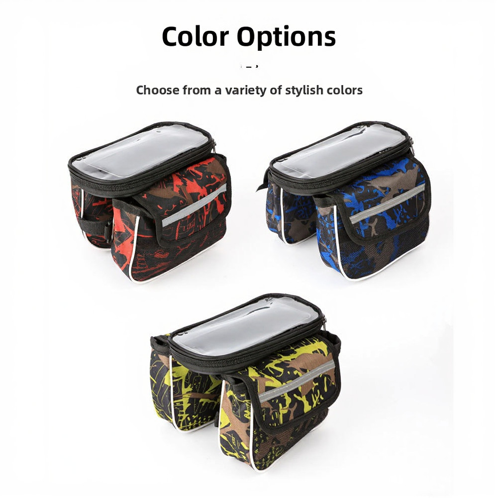 19x14x9cm Double-Sided Saddle Bag for Bikes with Reflective Safety Features
