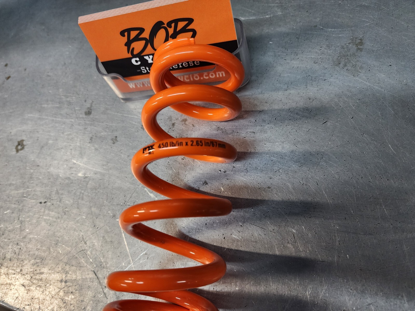 Fox rear shock spring 450lb/in x 2.65in/67mm