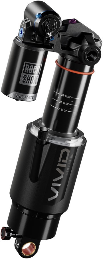 RockShox Vivid Ultimate RC2T Rear Shock – 205 x 60 mm, Linear XL Air, 2 Tokens,