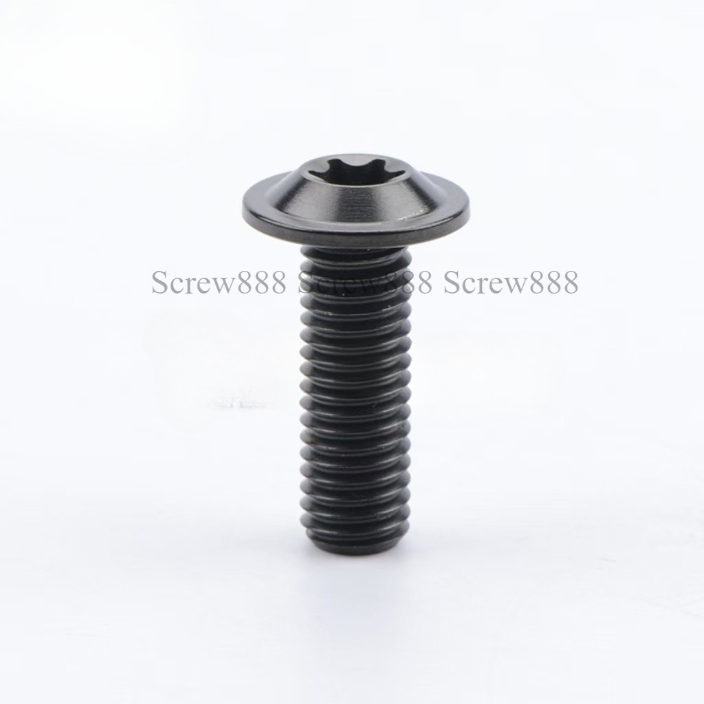 Titanium Bolts M6x10 15 20mm T30 Torx Head Screw Bike Fasteners 2/6pc