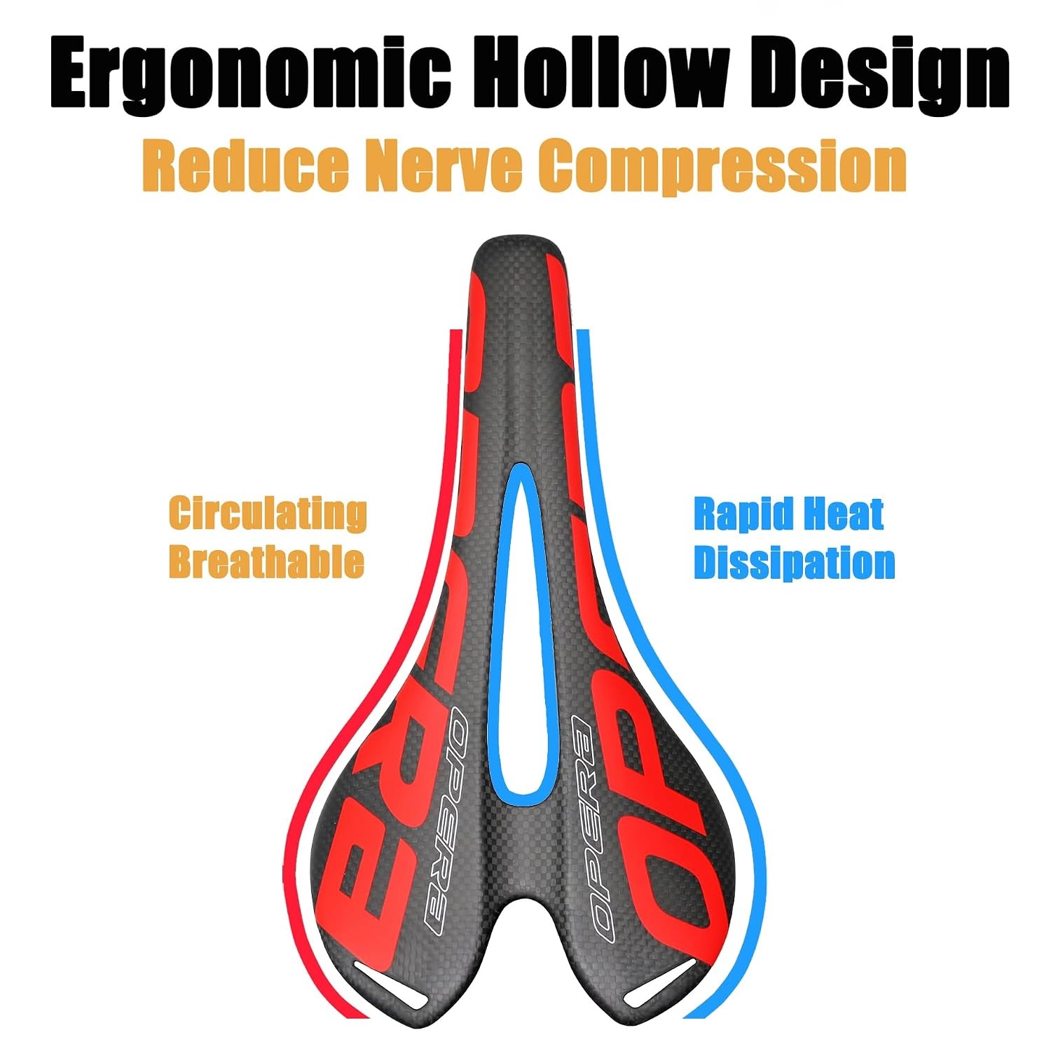 Carbon Fiber Bike Seat Mountain Bike Saddle Super Lightweight Carbon Fiber